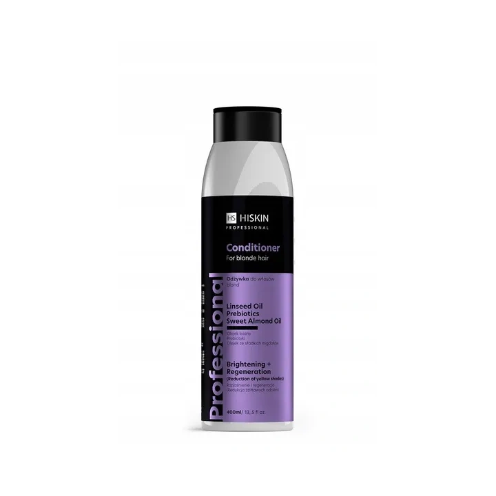 HISKIN Professional odżywka do włosów blond redukuje żółtawe odcienie 400ml