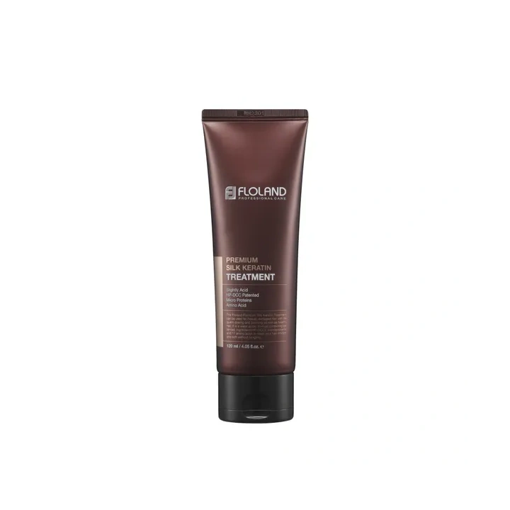 FLOLAND PROFESSIONAL Premium Silk Keratin odżywka do włosów mocno zniszczonych 120ml 