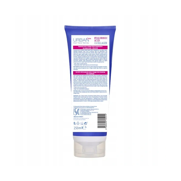 URBAN CARE Hyaluronic Acid & Collagen odżywka do włosów bez siarczanów 250ml