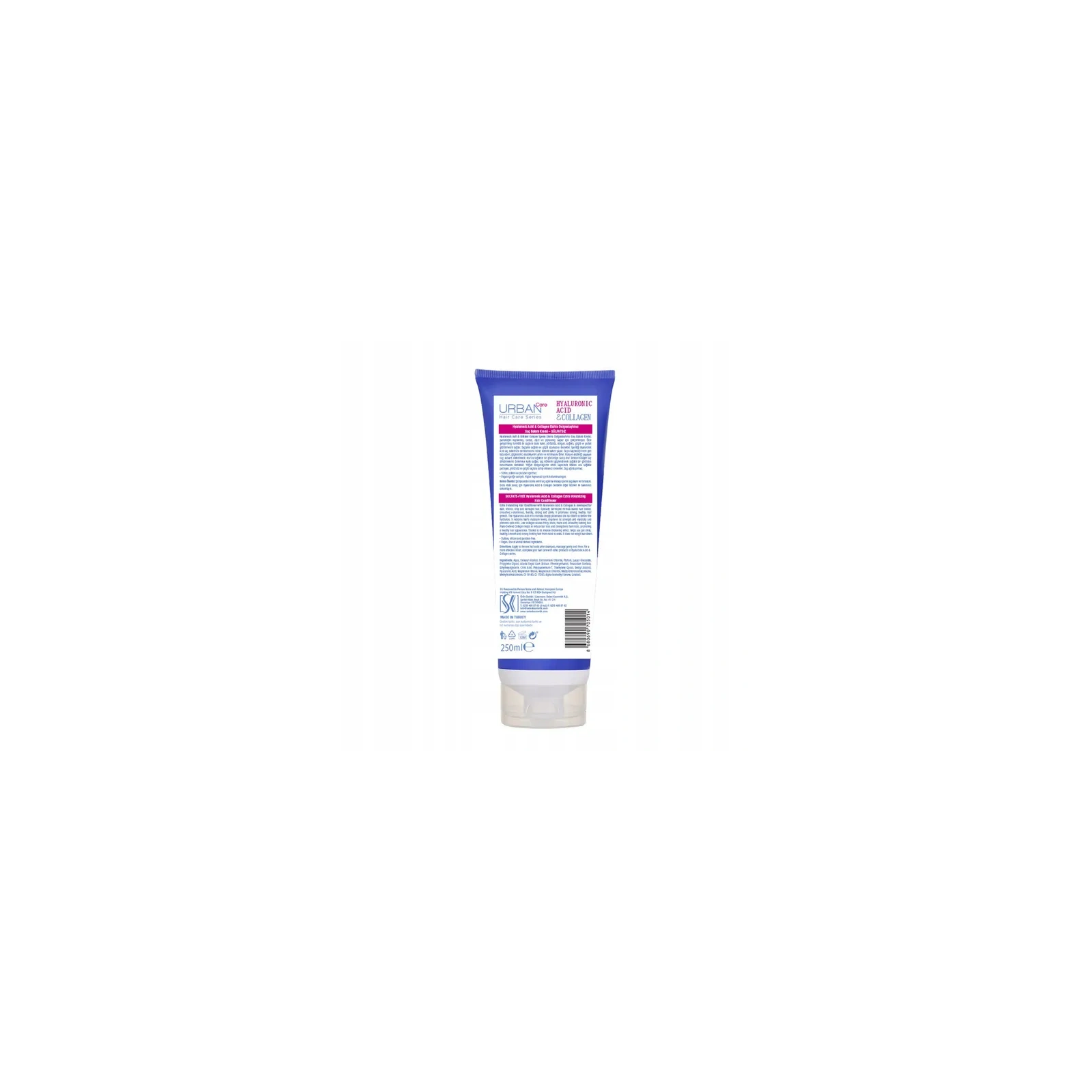 URBAN CARE Hyaluronic Acid & Collagen odżywka do włosów bez siarczanów 250ml