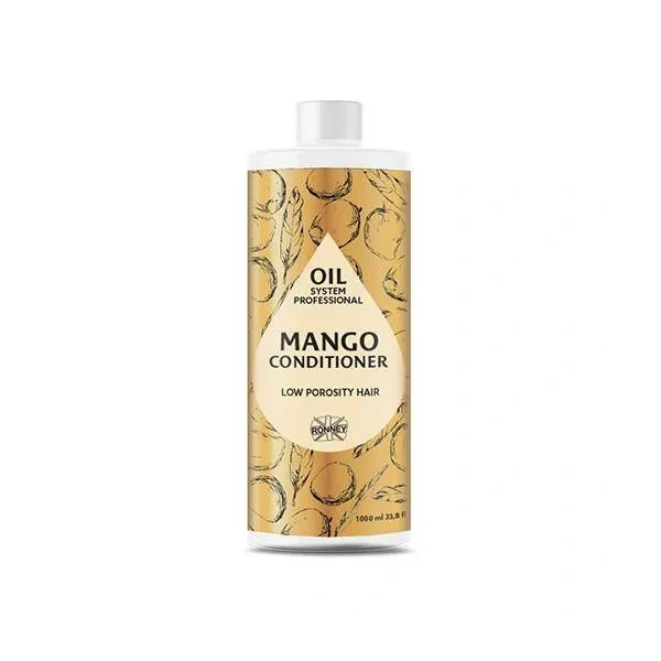 RONNEY Oil System Low Porosity odżywka do włosów Mango 1000ml 