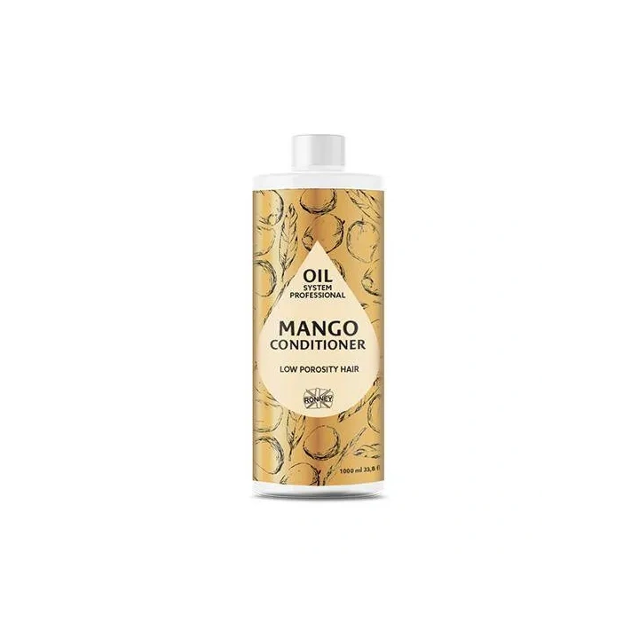 RONNEY Oil System Low Porosity odżywka do włosów Mango 1000ml 