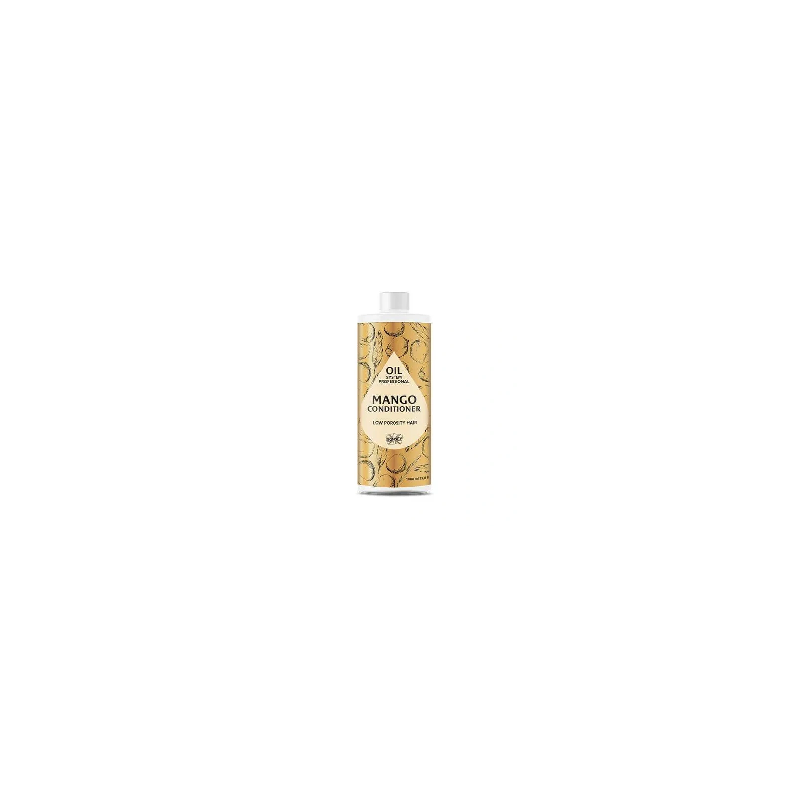 RONNEY Oil System Low Porosity odżywka do włosów Mango 1000ml 