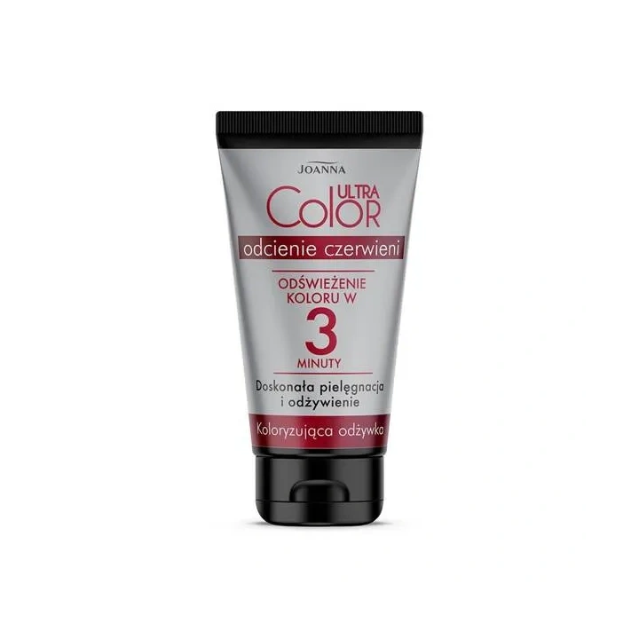 JOANNA Ultra Color 3 min koloryzująca odżywka do włosów Odcienie czerwieni 100g