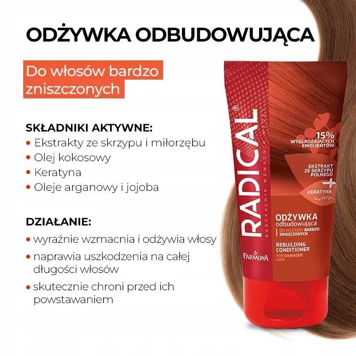 FARMONA Radical odżywka odbudowująca do włosów bardzo zniszczonych 150ml