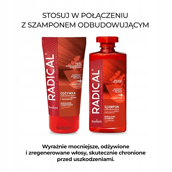 FARMONA Radical odżywka odbudowująca do włosów bardzo zniszczonych 150ml