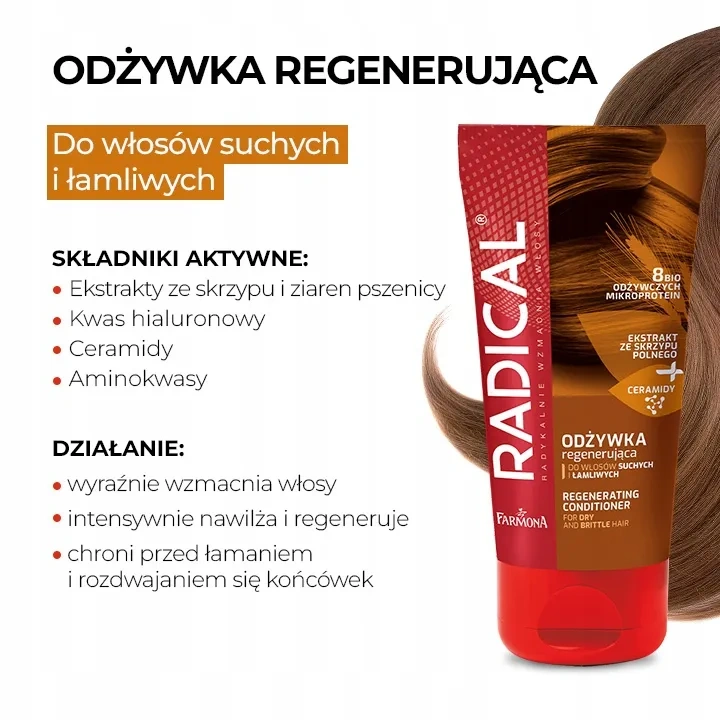 FARMONA Radical odżywka regenerująca do włosów suchych i łamliwych 150ml