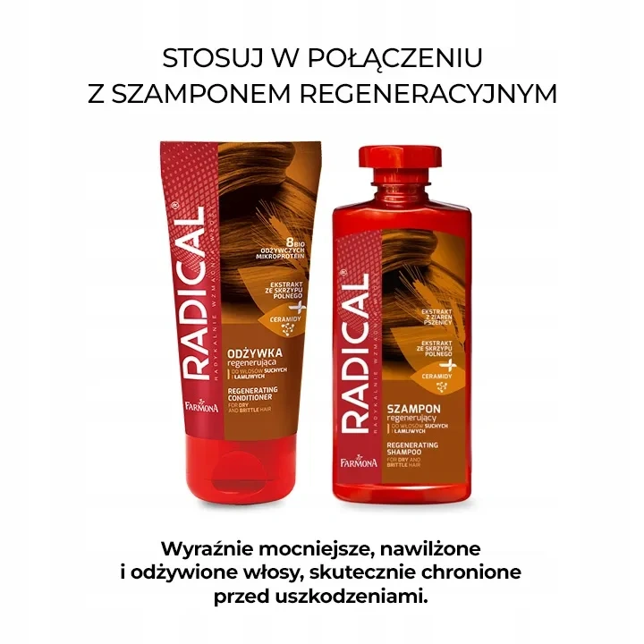 FARMONA Radical odżywka regenerująca do włosów suchych i łamliwych 150ml