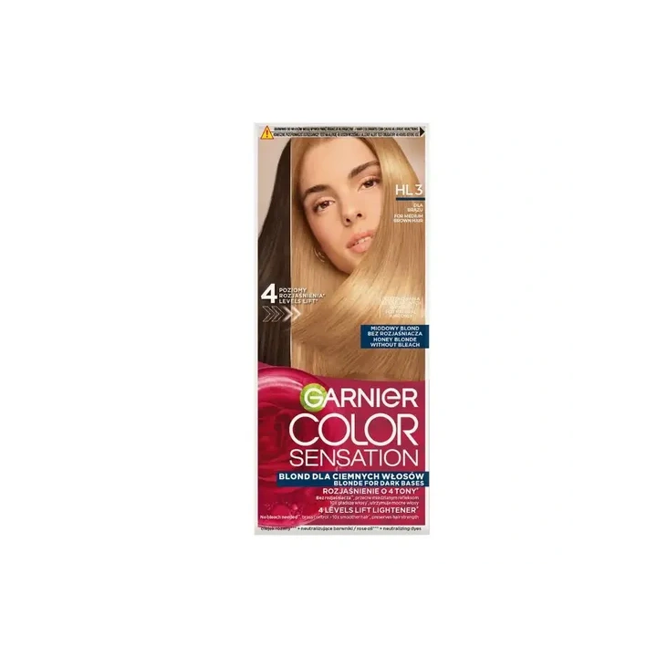 GARNIER Color Sensation krem do włosów HL3 Miodowy Blond