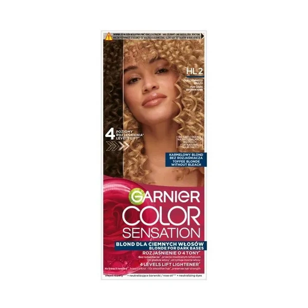 GARNIER Color Sensation krem do włosów HL2 Karmelowy Blond
