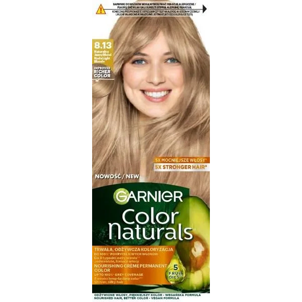 GARNIER Color Naturals Creme krem koloryzujący do włosów 8.13 Naturalny Jasny Blond