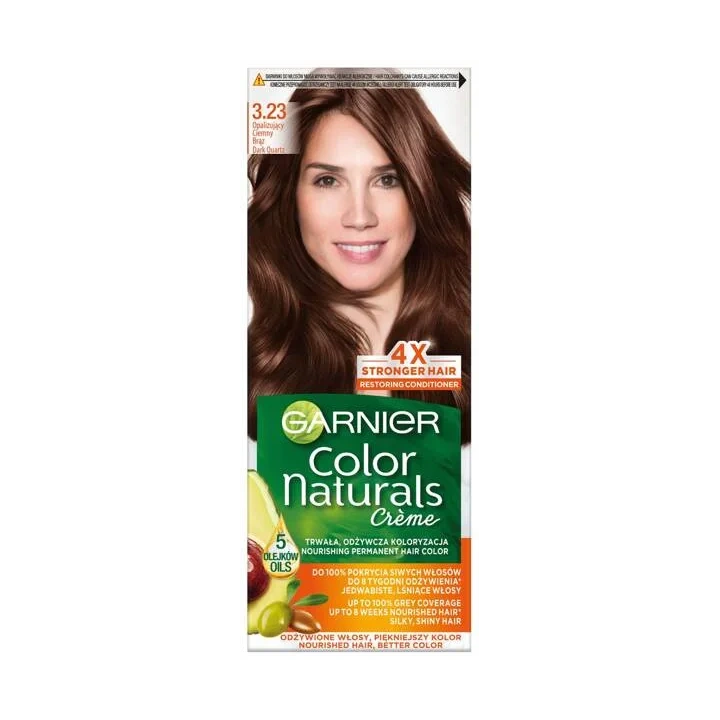 GARNIER Color Naturals Creme krem koloryzujący do włosów 3.23 Ciemny Kwarc