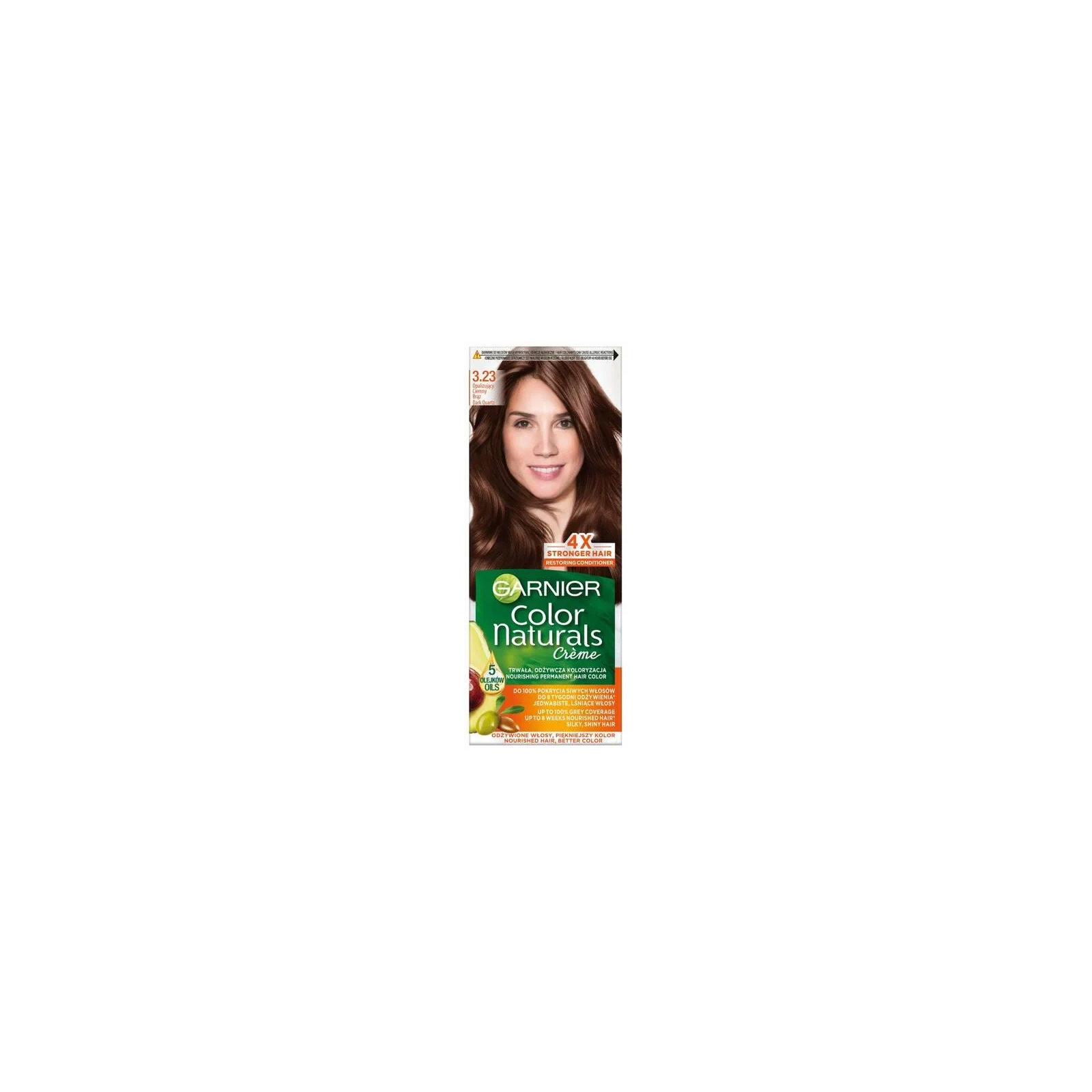 GARNIER Color Naturals Creme krem koloryzujący do włosów 3.23 Ciemny Kwarc