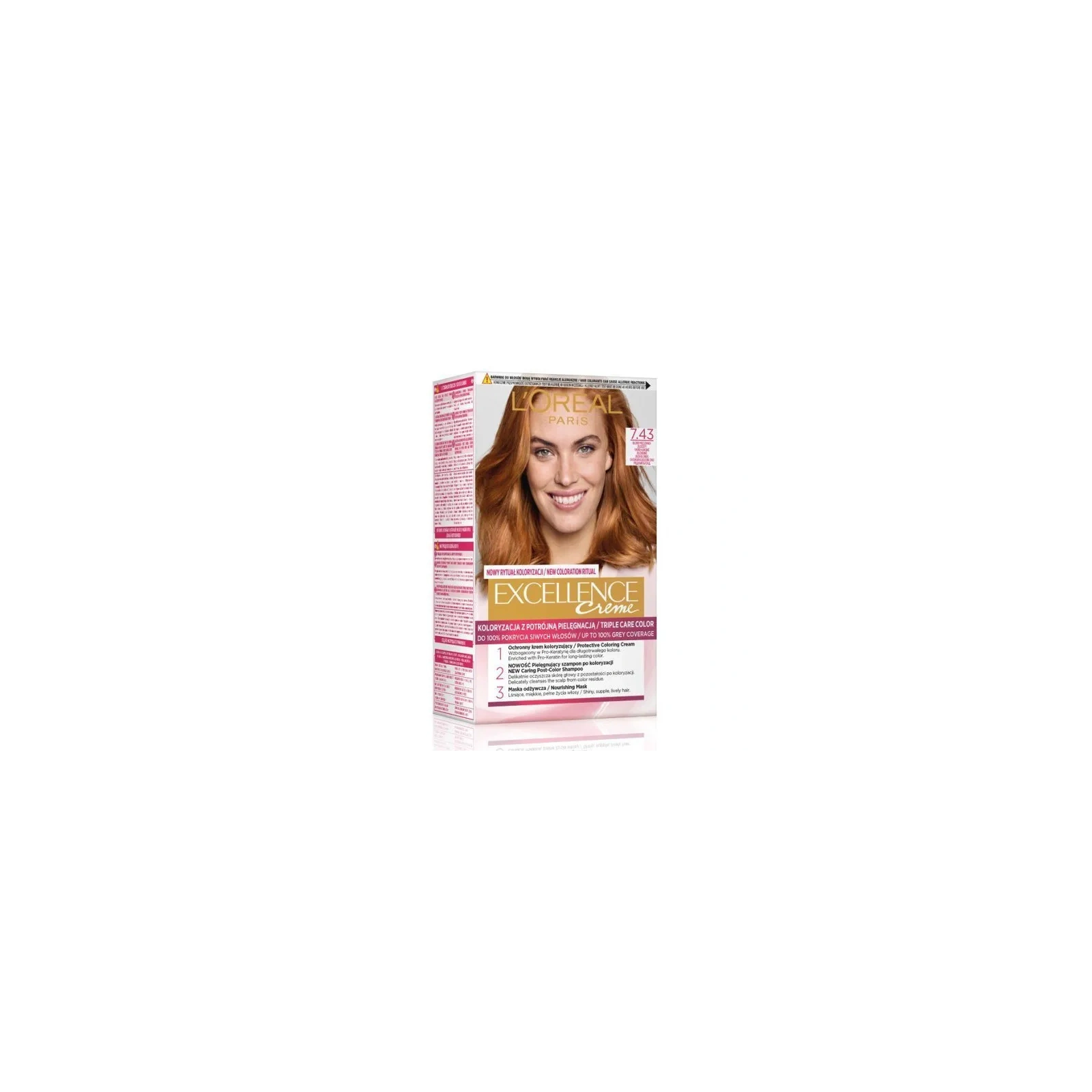 LOREAL Excellence Creme farba do włosów 7.43