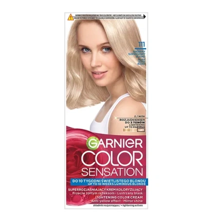 GARNIER Color Sensation krem do włosów 111 Srebrny Superjasny Blond