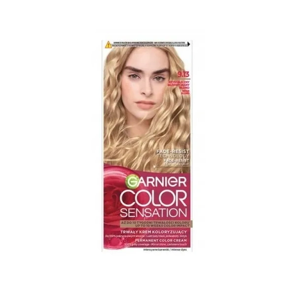 GARNIER Color Sensation krem do włosów 9.13 Krystaliczny Beżowy Jasny Blond