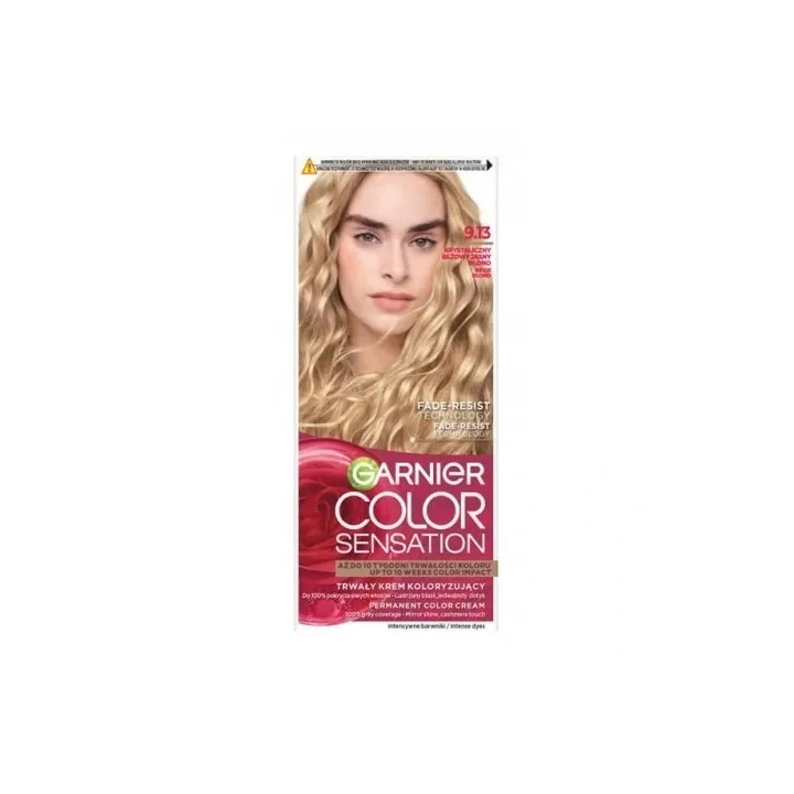 GARNIER Color Sensation krem do włosów 9.13 Krystaliczny Beżowy Jasny Blond