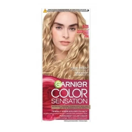 GARNIER Color Sensation krem do włosów 9.13 Krystaliczny Beżowy Jasny Blond
