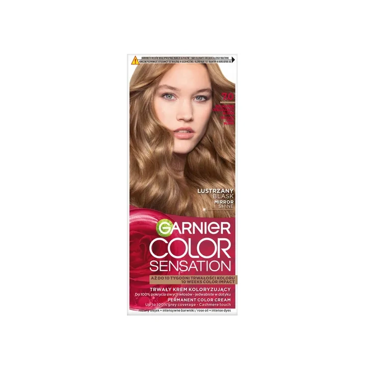 GARNIER Color Sensation krem do włosów 7.0 Delikatnie Opalizujący Blond