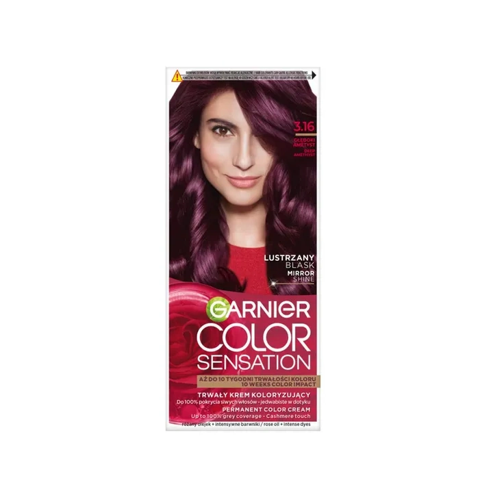 GARNIER Color Sensation krem do włosów 3.16 Głęboki Ametyst