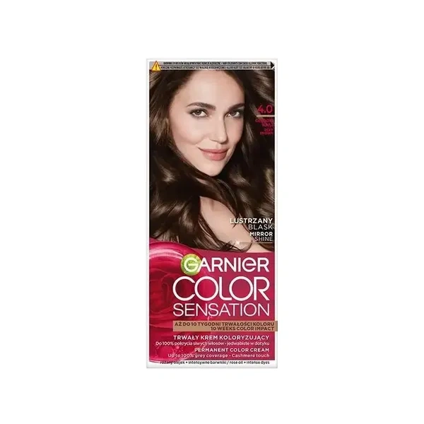GARNIER Color Sensation krem do włosów 4.0 Głęboki Brąz
