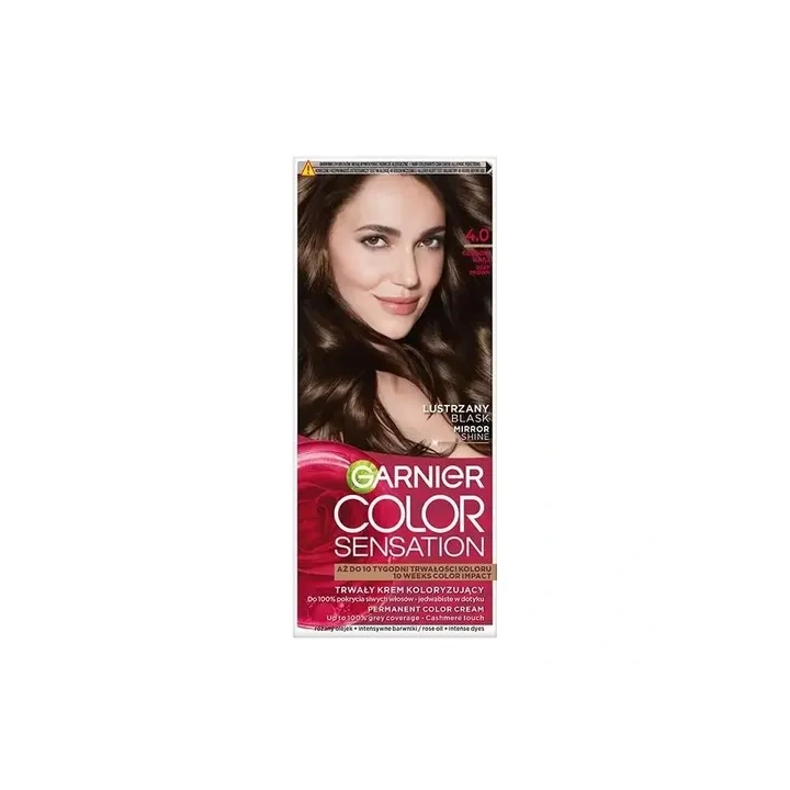GARNIER Color Sensation krem do włosów 4.0 Głęboki Brąz