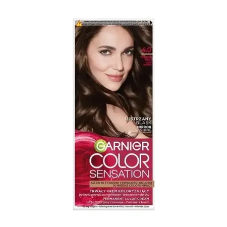 GARNIER Color Sensation krem do włosów 4.0 Głęboki Brąz