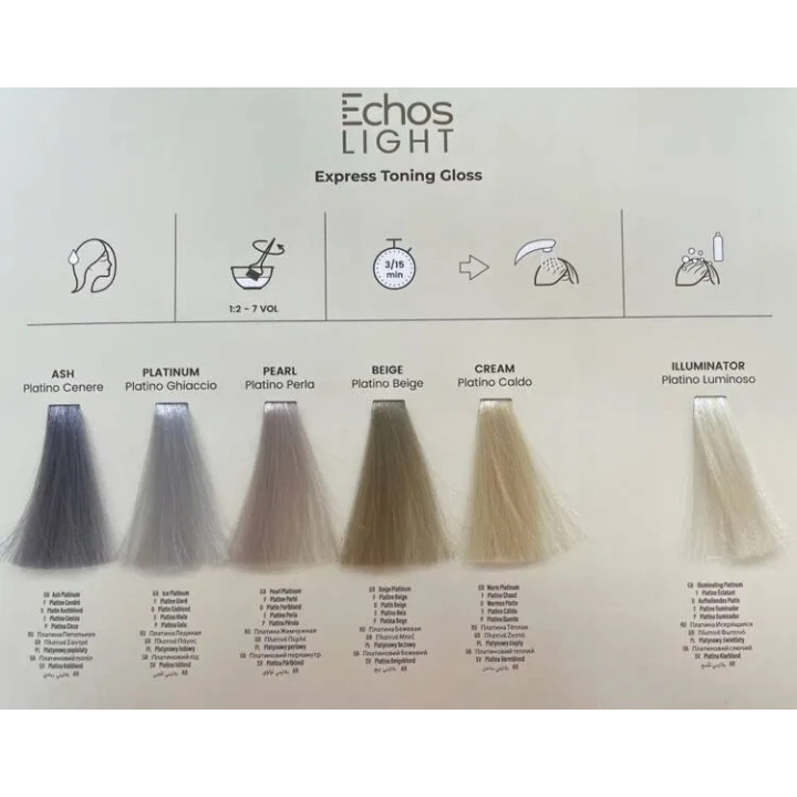 ECHOSLINE Echoslight toner koloryzujący do włosów Platinium 100ml 