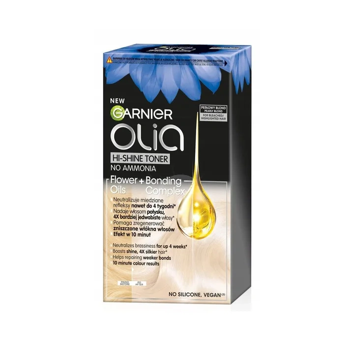 GARNIER Olia Hi-Shine toner do włosów 10.02 Perłowy Blond 