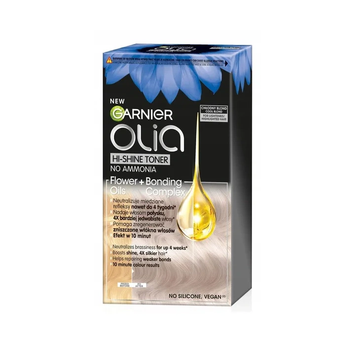 GARNIER Olia Hi-Shine toner do włosów 9.1 Chłodny Blond 