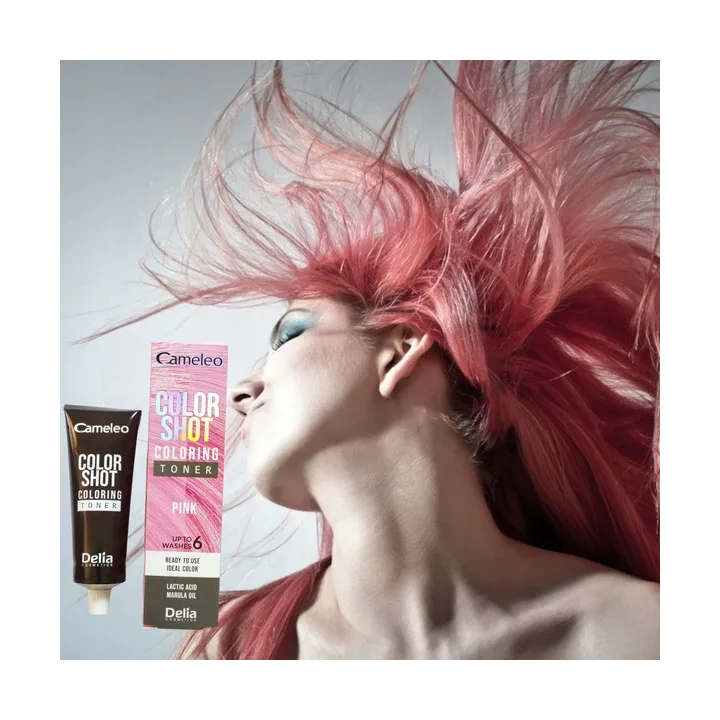 DELIA Cameleo Color Shot toner do włosów Pink 60ml 