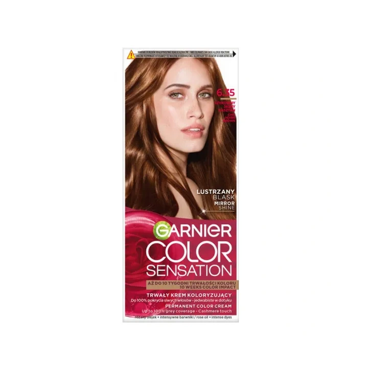 GARNIER Color Sensation krem do włosów 6.35 Szykowny Jasny Kasztan