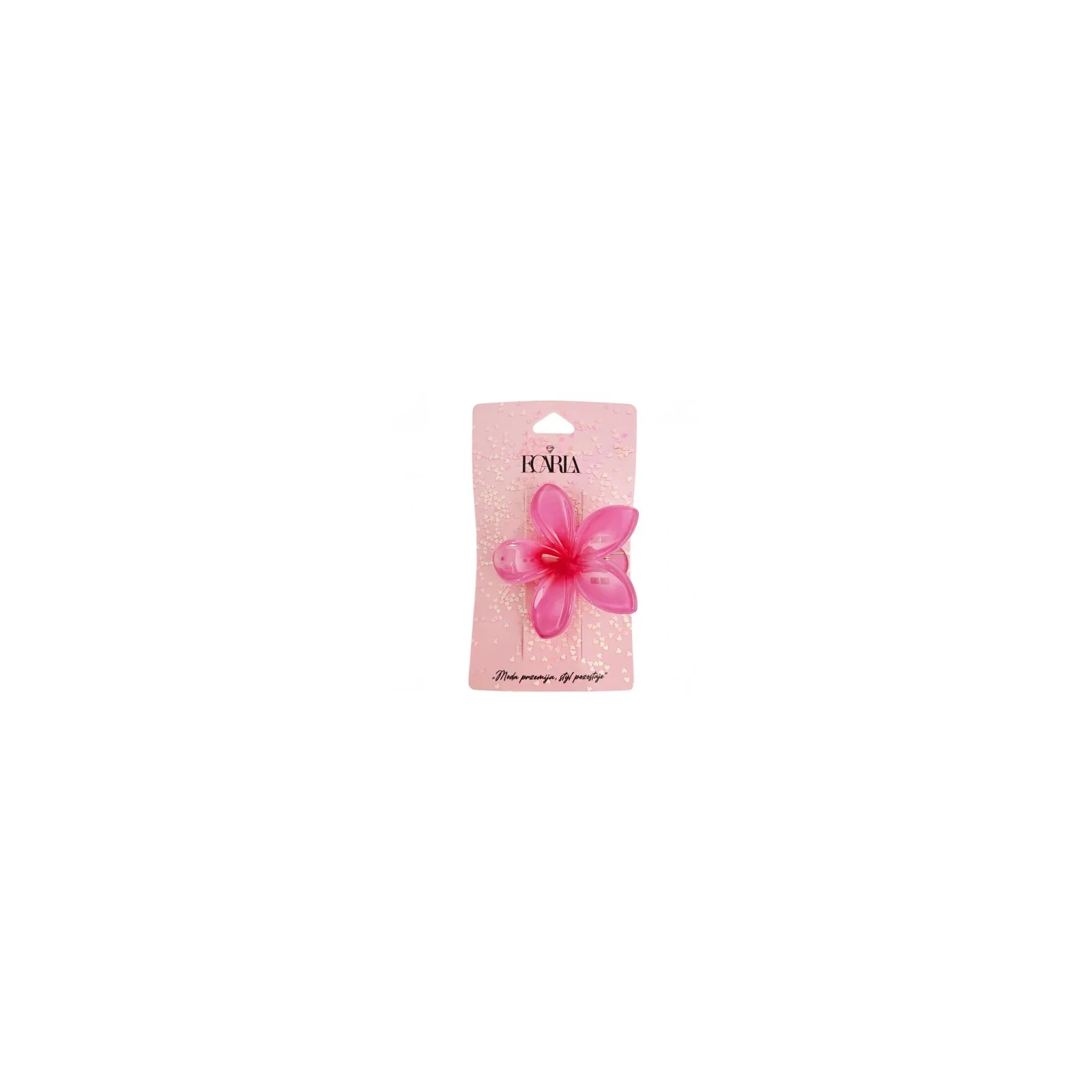ECARLA spinka-klips do włosów Kwiat Moana Ombre 6cm Róż SP403