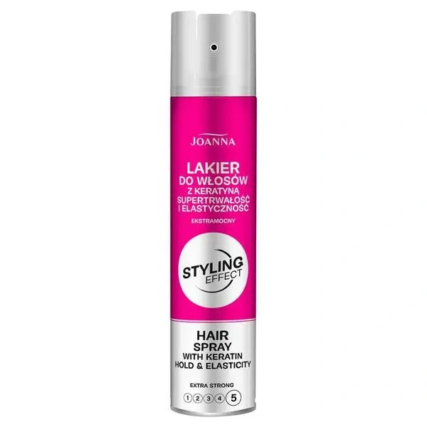 JOANNA Styling Effect lakier do włosów z keratyną No.5 Extra Strong 250ml