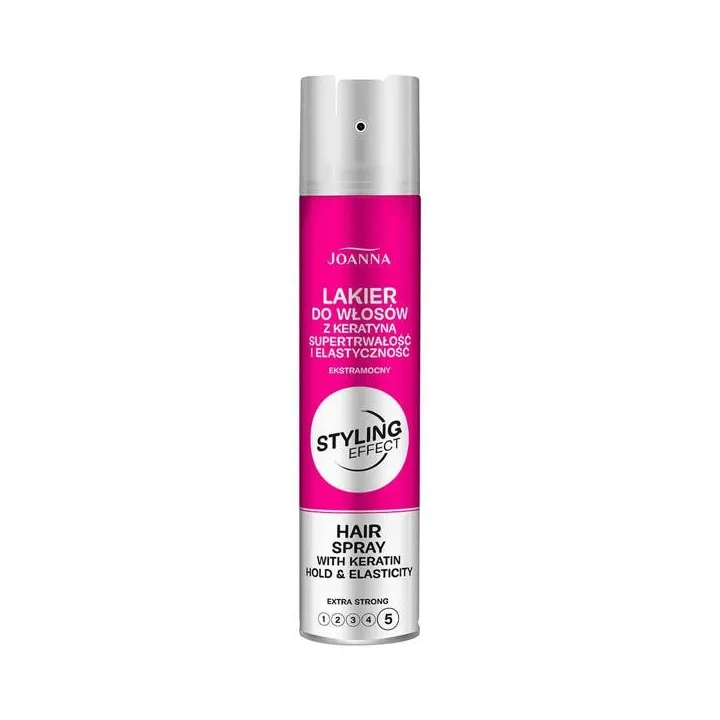 JOANNA Styling Effect lakier do włosów z keratyną No.5 Extra Strong 250ml
