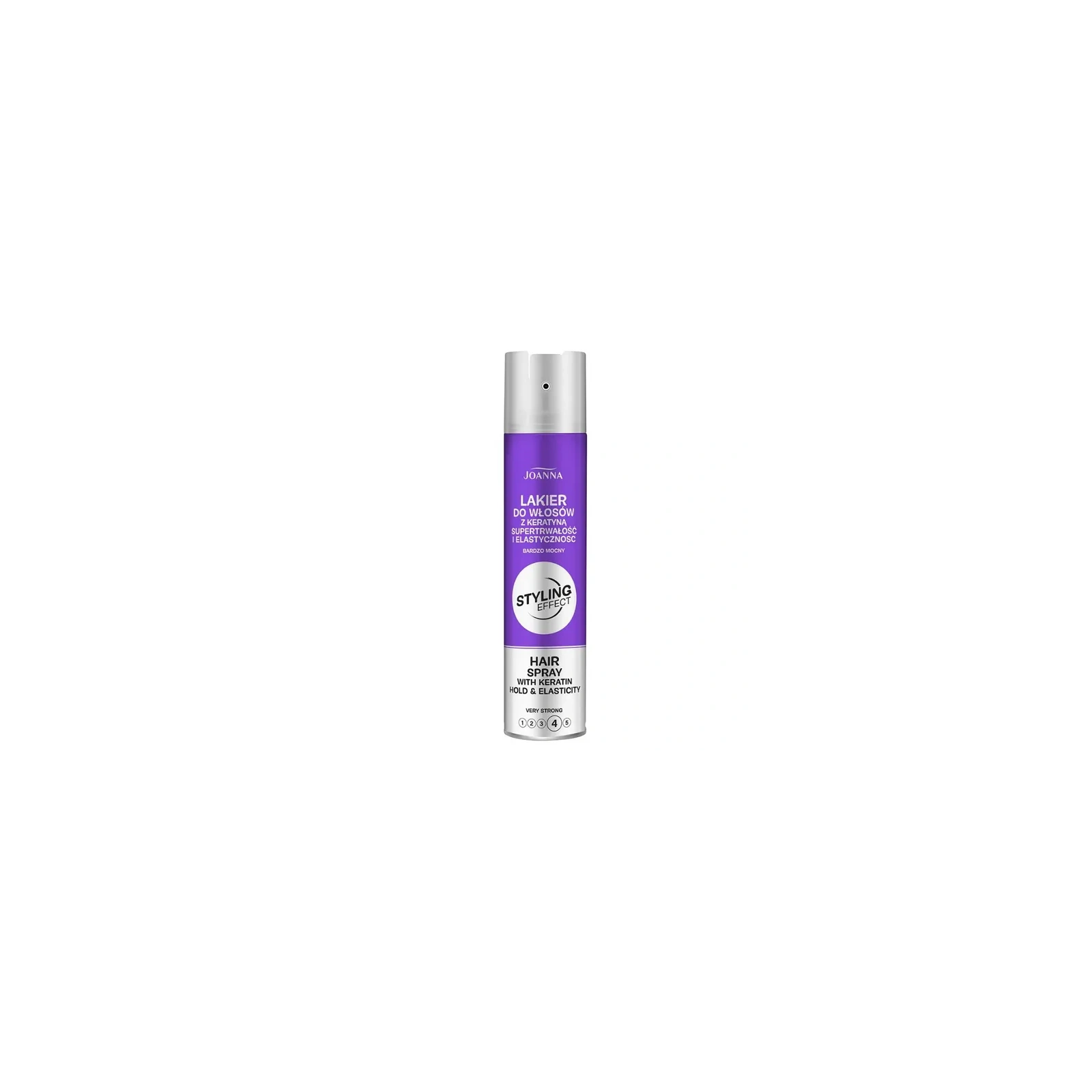JOANNA Styling Effect lakier do włosów z keratyną 4/5 bardzo mocny 250ml