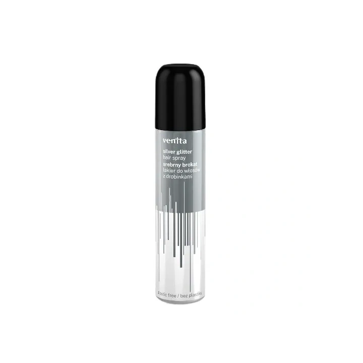 VENITA Hair Spray lakier do włosów Srebrny Brokat 75ml