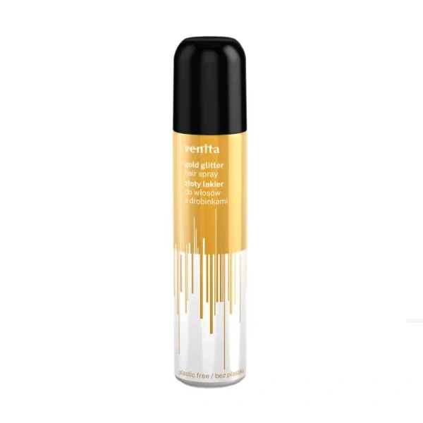 VENITA Hair Spray lakier do włosów Złoty Brokat 75ml