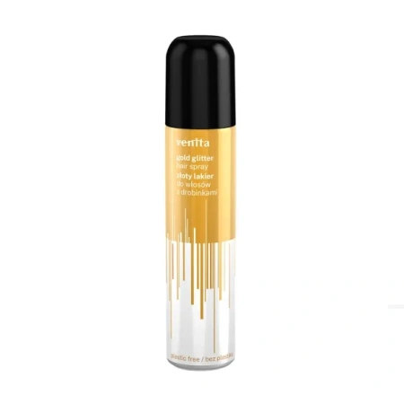 VENITA Hair Spray lakier do włosów Złoty Brokat 75ml