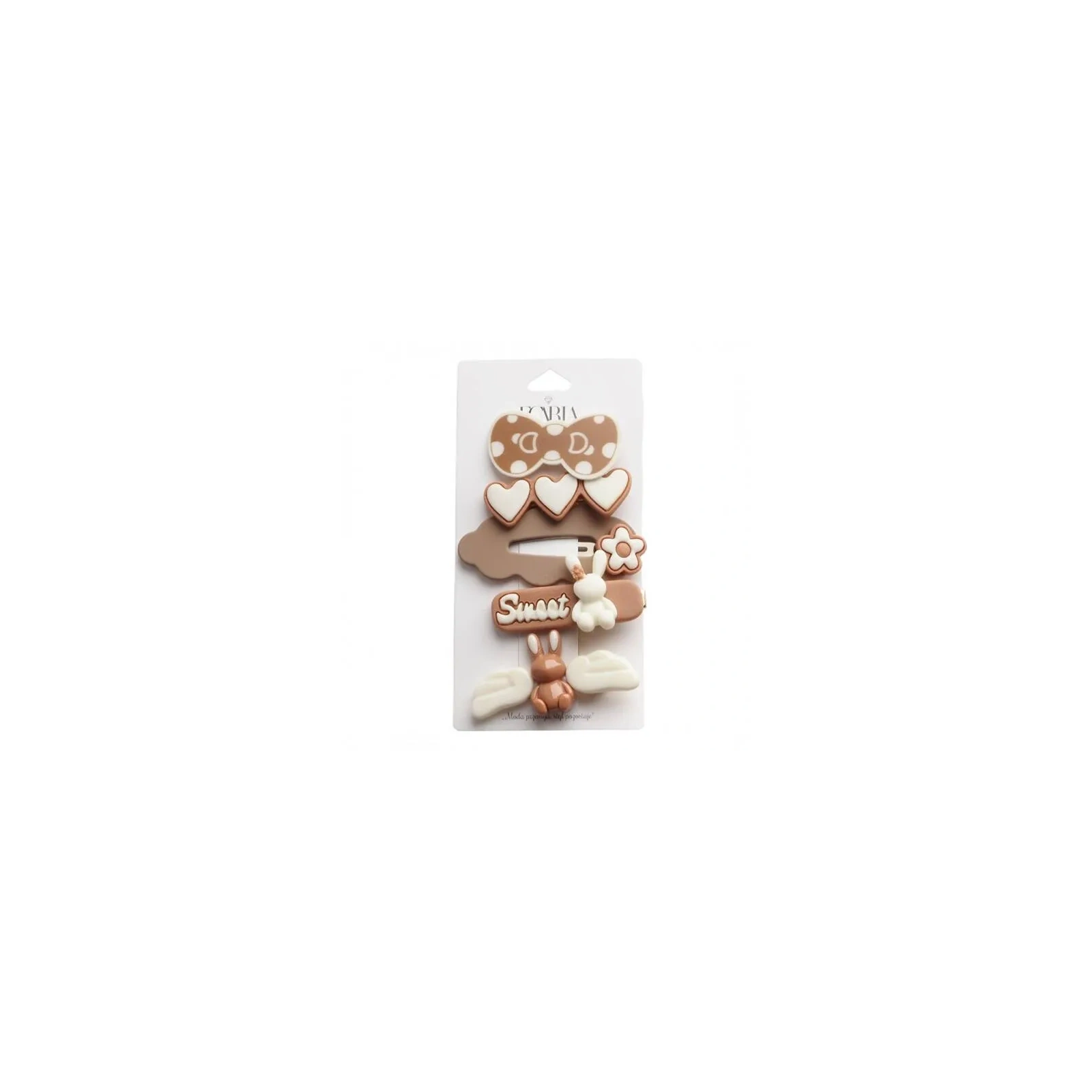 ECARLA spinki-wsuwki do włosów 5w1 Sweet Króliczki SP279
