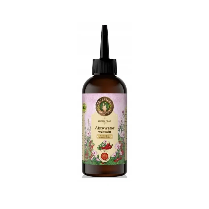 RECEPTURY ZIELARKI Skarby Polne wcierka do włosów Aktywator Wzrostu 170ml