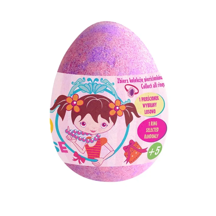 ESTETICA Chlapu Chlap Bijou Suprise musujące jajo do kąpieli z pierścionkiem Guma Balonowa 140g