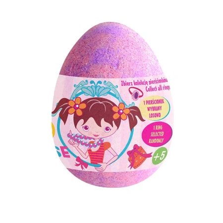 ESTETICA Chlapu Chlap Bijou Suprise musujące jajo do kąpieli z pierścionkiem Guma Balonowa 140g