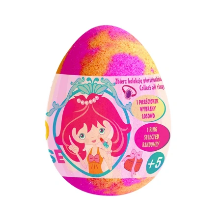ESTETICA Chlapu Chlap Bijou Suprise musujące jajo do kąpieli z pierścionkiem Papaja 140g
