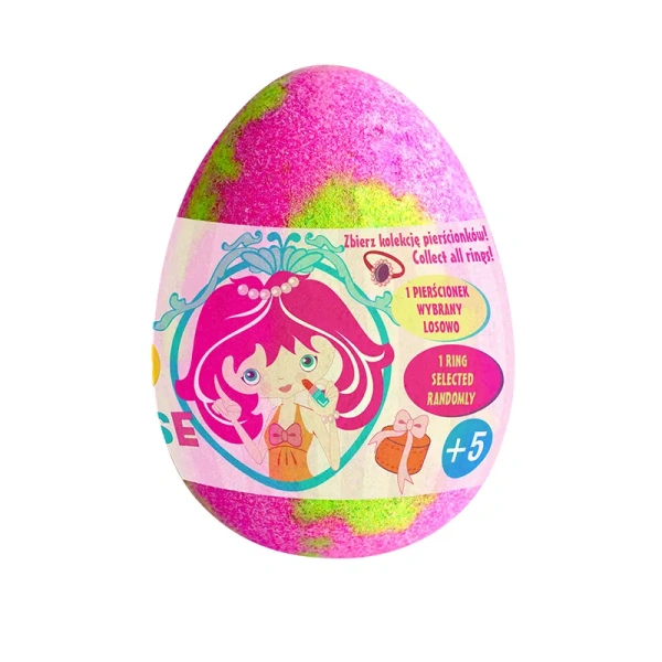 ESTETICA Chlapu Chlap Bijou Suprise musujące jajo do kąpieli z pierścionkiem Oranżada 140g