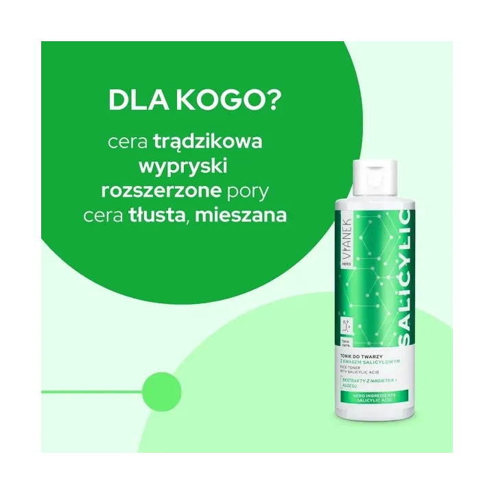 SYLVECO Vianek Hero Kwas salicylowy tonik do twarzy 200ml 