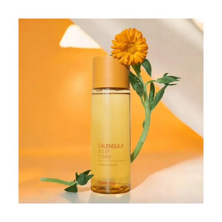 FARMSTAY Calendula Relief tonik do twarzy nawilżający z nagietkiem 200ml 