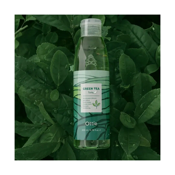 OTTIE Green Tea tonik do twarzy rewitalizujący z Zieloną Herbatą 200ml 
