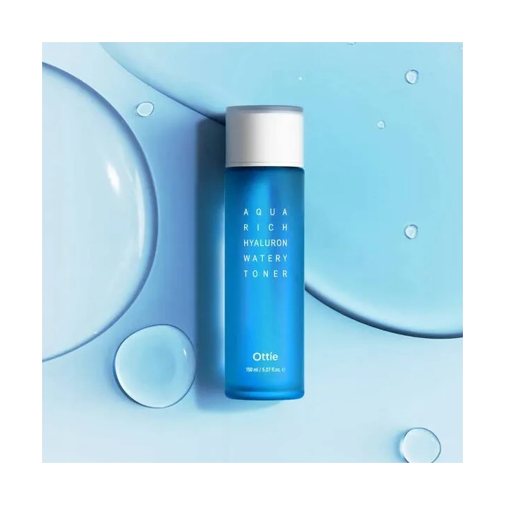 OTTIE Aqua Rich Hyaluron tonik do twarzy intensywnie nawilżający 150ml 