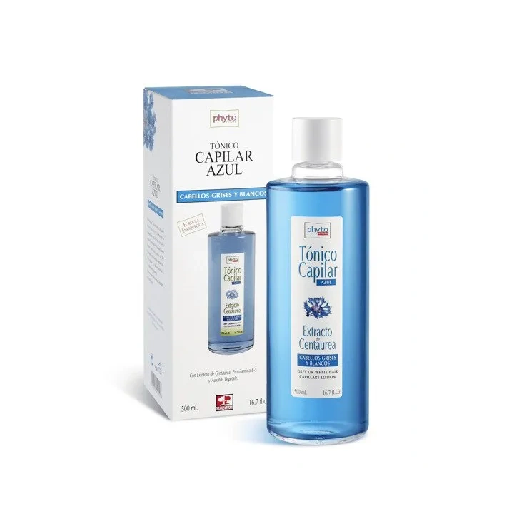 PHYTO NATURE rewitalizujący tonik do włosów jasnych i siwych z wyciągiem z bławatka 500ml